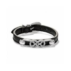 NEW BRIGHTON women's leather bracelet in black